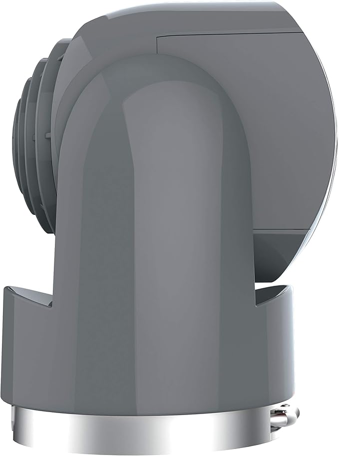 Vornado Flippi V6 Compact Air Circulator Fan, Quiet Portable Travel Fan for Office or Bedroom, Adjustable Head, 2 Speeds, Storm Gray