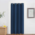 NICETOWN Blackout Doorway Curtain Drape 78 inch Long - Grommet Noise Reducing Thermal Insulated Solid Modern Window Treatments for Bedroom Closet (1 Panel, 52 x 78 Inch, Moroccan Blue)