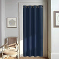 NICETOWN Navy Blue Blackout Window Curtain for Doorway - Grommet Privacy Window Treatment Energy Saving Thermal Insulated Room Darkening for Bedroom (1 Panel, W46 x L80)