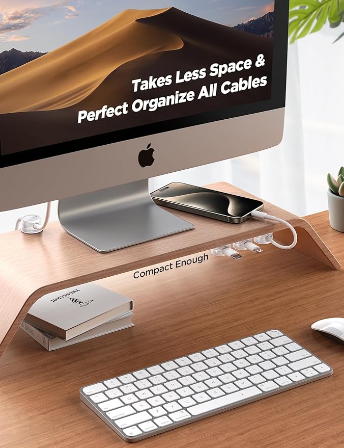 9 Pack Cable Management Cord Holder, JOYROOM Magnetic Cable Clips Adhesive Wire Hider, Cord Organizer for Desk Bedside Nightstand Table Desktop USB Wall Car Office Workspace Accessoriess, Clear