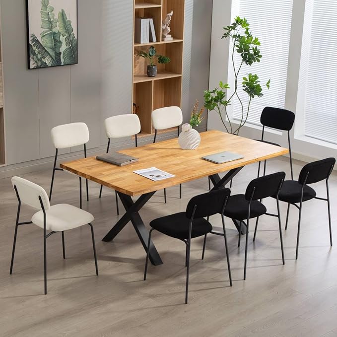 Black Stacking Chairs with Upholstered Fabric Seat and Back, Armless Guest Chairs with Metal Frames, Stackable Reception Chair for Waiting Area, School, Conference Room, and Church, Set of 4.