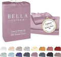 Bella Coterie Luxury Bamboo Viscose Twin XL Size Sheet Set | 100% Organically Grown | Ultra Soft | Cooling for Hot Sleepers | 18" Deep Pocket [Lilac]