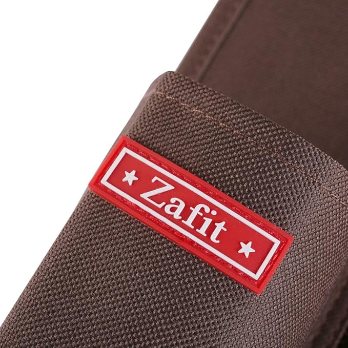 Zafit 5 Pockets Bedside Caddy, Bedside Storage Organizer for Water Bottles, Magazines, Phone, Glasses (5 Pockets-Coffee)