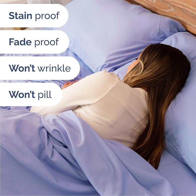 King 6 Piece Sheet Set - Cooling, Comfy & Breathable - Hotel Luxury Bedding, Includes Fitted Sheet for Women, Men, Kids and Teens - 1 Flat, 1 Fitted Sheet, 4 Pillowcases with Deep Pockets - Lavender