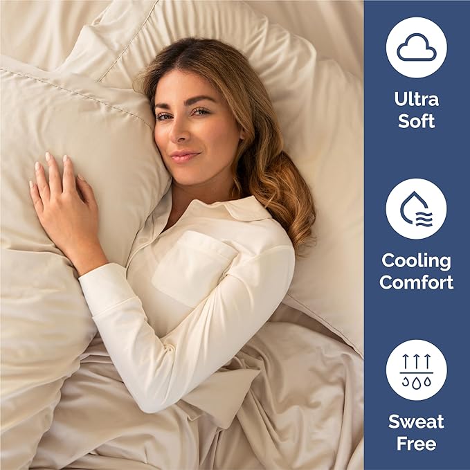 Full 6 Piece Sheet Set - Cooling, Comfy & Breathable - Hotel Luxury Bedding, Includes Fitted Sheet for Women, Men, Kids and Teens - 1 Flat, 1 Fitted Sheet, 4 Pillowcases with Deep Pockets - Wheat
