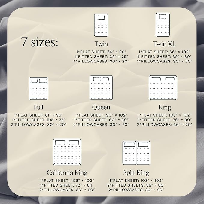 LuxClub 3 PC Twin XL Sheet Set, Deep Pockets Wrinkle Free Cooling Bed Sheets Hotel Bedding for Women, Men, Kids & Teens, Includes 1 Fitted Sheet, 1 Flat Sheet and 1 Pillowcase-Silky Soft Light Grey