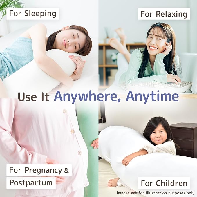 Comodo Body Pillow High Class (Made in Japan / 60 x 20 inch (150 x 50cm)) Dakimakura Pillow for Side Sleepers (Anime/Maternity) - Washable
