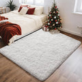 Ophanie White Rugs for Bedroom Fluffy, 4x6 Nursery Soft Fuzzy Shag Plush Shaggy Bedside Area Rug, Living Room Carpet for Girls Kids Baby Teen Dorm Home Decor Aesthetic