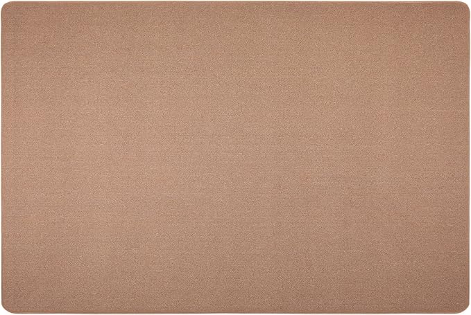House, Home and More Skid-Resistant Carpet Indoor Area Rug Floor Mat - Pebble Beige - 8 Ft X 12 Ft - Non Slip Rubber Backing, Stain Resistant, Dog Friendly, Living Room Bedroom Kitchen Entryway