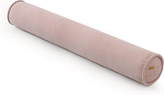 Cuddle Pillow – Corduroy Long Body Pillow for Adults, Cozy Bolster Pillow for Bed, Soft & Supportive for Relaxing Sleep,59 x 7.87 Inches,Pink