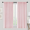 RYB HOME Velvet Curtains 72 inches Length, Back Tab & Rod Pocket Soft Fabric Curtains & Drapes for Home Office Attic Cafe Basement, Blush Pink, W 52 x L 72, 2 Panels Set