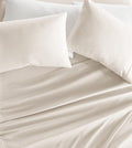 Linen Market Brushed Microfiber Full Sheet Set 4 Piece – Oeko-TEX Certified Ultra Soft & Wrinkle-Free - 16" Deep Pocket Sheets - Easy Care Full Size - Ivory
