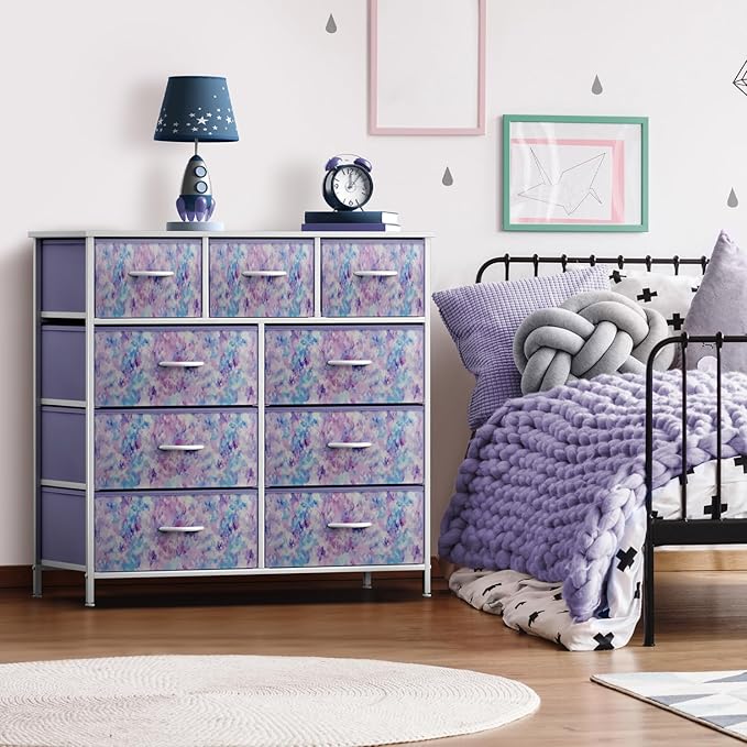 Sorbus Kids Dresser with 9 Drawers - Furniture Storage Chest Tower Unit for Bedroom, Hallway, Closet, Office Organization