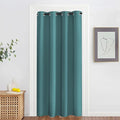 NICETOWN Blackout Doorway Curtain Drape 78 inch Long - Grommet Noise Reducing Thermal Insulated Solid Modern Window Treatments for Bedroom Closet (1 Panel, 52 x 78 Inch, Sea Teal)