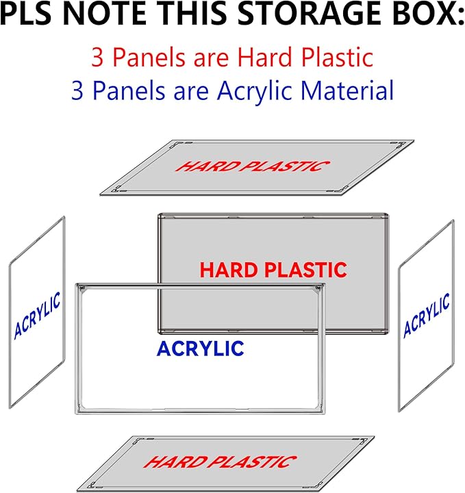 8 Pack Shoe Storage Organizer for Closet, Size 12.5 Sneaker Display Case Clear Stackable Plastic Shoe Boxes with Magnetic Acrylic Door, Fit up to US Size 12.5