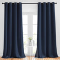 NICETOWN Window Drapes Long Curtains - (52 inches Wide x 120 inches Long, Navy, 2 Pieces) Living Room Panels Grommet Top Window Treatment for Hall & Guest Room
