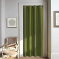NICETOWN Door Curtain for Closet Doors 80 Inches Long 1 Panel, Blackout Doorway Curtain for Open Closet Bedroom, Room Divider Living Room for Privacy (Olive Green, 1 Panel, 46W x 80L)