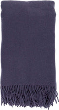 Alashan The Classic Throw - Cashmere Blend Ripple Finish Woven Cashmere Throw Blanket - Shade