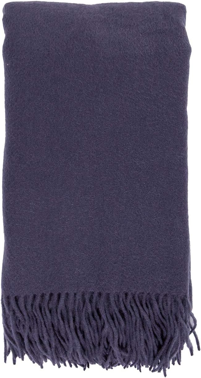 Alashan The Classic Throw - Cashmere Blend Ripple Finish Woven Cashmere Throw Blanket - Shade
