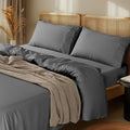 LBRO2M 1000 Thread Count 100% Egyptian Cotton Sheets Set Twin XL, 3 Piece Sets Bed Sheet Deep Pocket Sheet Set 16" Soft Comfortable All Season (Twin XL, Dark Gray)