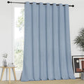NICETOWN Blackout Patio Curtains 100 x 95 Inches Long for Sliding Door Extral Wide Blackout Curtain Panels Thermal Insulated Room Divider - Grommet Top, 100" W x 95" L, 1 Panel, Vintage Blue