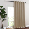 NICETOWN Blackout Room Divider Curtains for Sliding Glass Doors 102 Inches Long 1 Panel, Extra Wide Curtains for Doorway Patio Bedroom Living Room (Taupe, 80Wx102L, 1 Panel)
