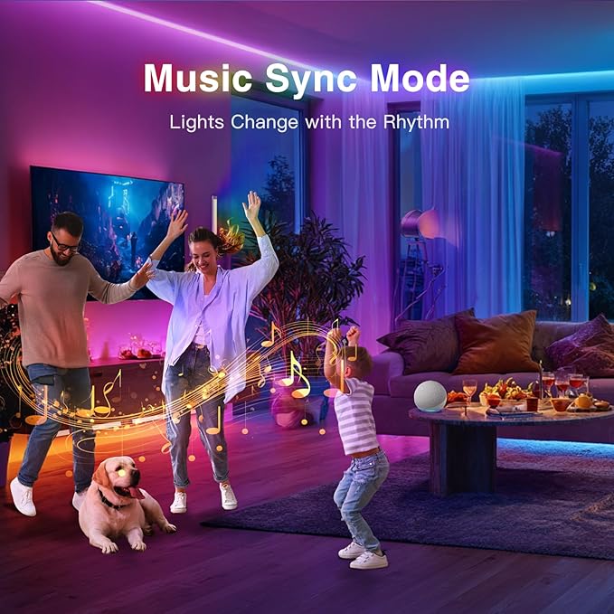 VST RGB Under Cabinet Lighting with Adjustable White Light, 12V Ultra-Thin LED Light Bar, APP & Voice (Alexa/Google), Remote & Button Control, Linkable Strip Lights for Cabinets, Closets, Shelves