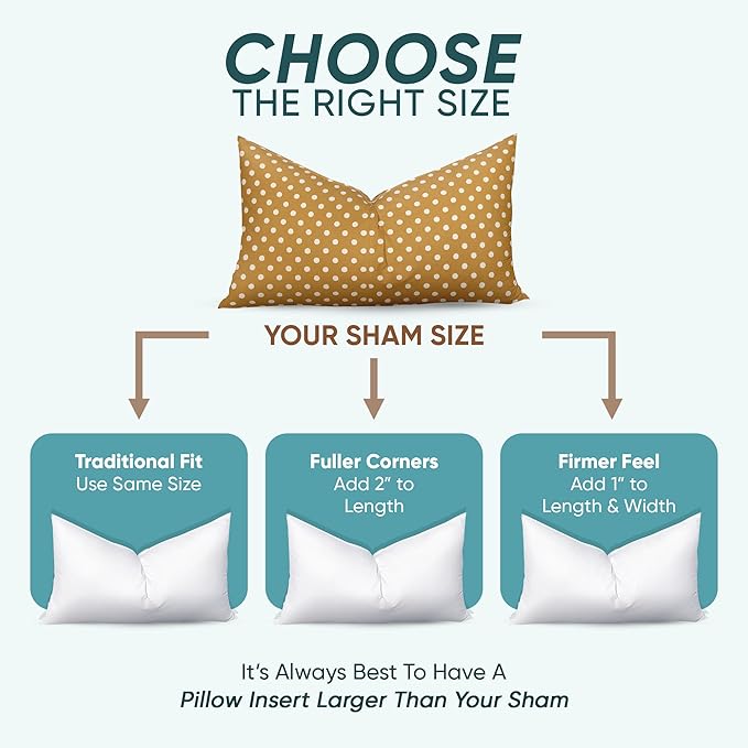 Pillowflex Synthetic Down Pillow Insert - 14x30 Down Alternative Pillow, Ultra Soft, Large Rectangle Body Sleeping Pillow, Lumbar, Long, Back - 1 Decorative Pillow Form