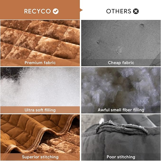 RECYCO Luxury Velvet Quilt Set King Size Bedding Sets, Ultra Soft Velvet Comforter Set, Lightweight Oversized Bedspread Quilted Coverlet for All Season, with 2 Pillow Shams, Rusty Burnt Orange