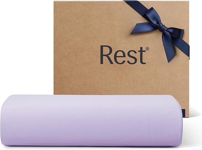 REST® Evercool®+ Top Sheet, Cali King/King Size, Lavender Breeze, 104"X108" (1 Flat Sheet only)
