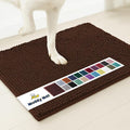 Muddy Mat® Shown on TV – Super Absorbent Door Mat Indoor, Microfiber Quick Dry Chenille Entryway Rug, Non-Slip Front Door Mat, Indoor Mats for Entryway, Machine Washable Pet Rug, Brown 24"x36"