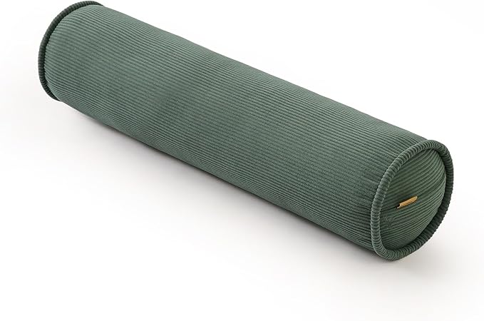 Cuddle Pillow – Corduroy Long Body Pillow for Adults, Cozy Bolster Pillow for Bed, Soft & Supportive for Relaxing Sleep,39 x 7.87 Inches,Peacock Blue