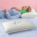 Cooling Memory Foam Cervical Neck Pillow – Contour Orthopedic Pillow for Neck and Shoulder Pain – Ergonomic Cooling Pillow for Sleeping