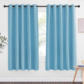 NICETOWN 66 Inch Long Blackout Curtains for Bedroom Living Room, Thermal Insulated Room Darkening Curtains, Light Blocking Blackout Drapes for Bedroom, 66" W x 66" L, 1 Panel, Teal Blue