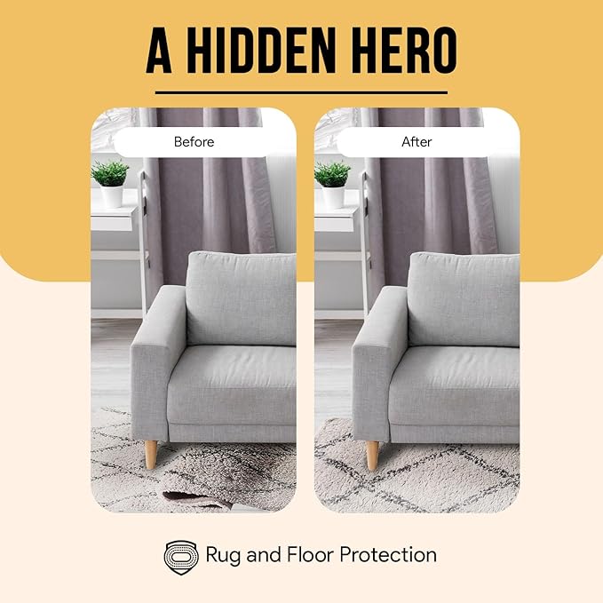 Premium Felt Rug Pad 8x10 Feet, Thick Rug Pads for Hardwood Floors, Laminate, Vinyl, Stone, Carpet & Tile, Under Rug Padding