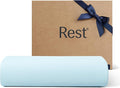 REST® Evercool®+ Top Sheet, Cali King/King Size, Light Blue, 104"X108" (1 Flat Sheet only)