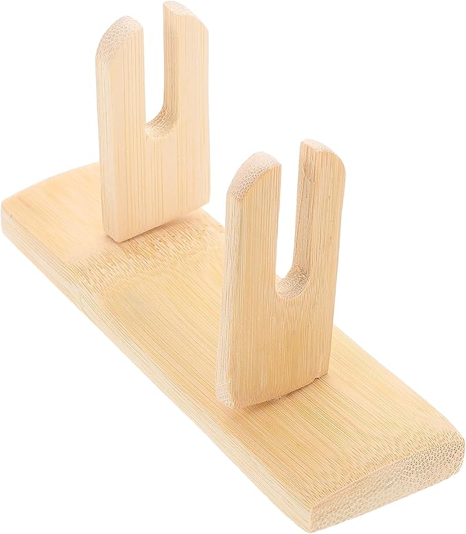 IMIKEYA Wood Folding Fans Stand Japanese Fan Holders Folding Handy Fans Display Holder Decorative Hand Fan Bases for Home Store