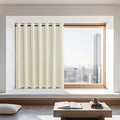 NICETOWN Blackout Curtains 72 inches Long, Grommet Privacy Window Treatment Thermal Insulated Room Darkening Sliding Glass Door Drape for Bedroom Living Room, 1 Panel, W100 x L72, Beige