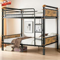 SIGONE Stronger & Safer Heavy Duty Twin XL Over Twin XL Size Bunk Bed for Adults Teens, Thickened More Stable Metal Bunkbed Frame (Greater Weight Capacity)