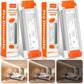 60W Dimmable LED Driver 12V DC Triac Constant Transformer, 120V AC to 12 Volt DC Lighting Low Voltage Power Supply, LED Light Transformer for Kitchens, Cabinets, Bedrooms 2 Pack
