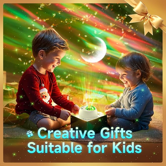 Northern Lights Projector,300+Lighting Modes Galaxy Projector for Bedroom,15 White Noise&Bluetooth Galaxy Projector for Bedroom,Remote+Timer Moon Star Projector Galaxy Light,Valentine's Day Gifts
