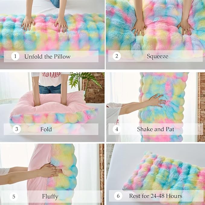 Full Body Pillow 20x54 Inch,Memory Foam Pregnancy Pillow for Side Sleepers,Orthopedic Back Support Maternity Pillow for Women (with Removable Cover)-Sage Green Grid Print