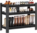 Storage Shelves, Garage Metal Shelving Unit, Adjustable, Double-Layer Column with Reinforced Ribs, Heavy-Duty, Capable of Bearing 1800 lbs, Suitable for Garage, Warehouse, Kitchen Storage