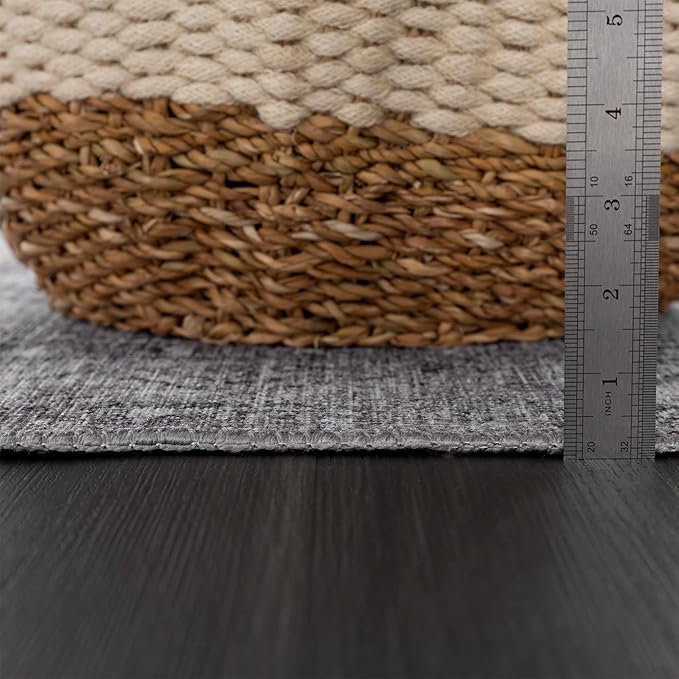 Bloom Rugs Washable 9' x 12' Rug - Ivory/Silver Gray Traditional Area Rug for Living Room, Bedroom, Dining Room, and Kitchen - Exact Size: 9' x 12'