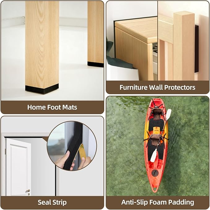 High Density Self-Adhesive Sound Insulation Acoustic Closed Cell Foam, 5.8 sqft x 0.4in Thick, 50+kg/m³ ,Sound Proof Padding, Fire/Water Resistant Acoustic Treatment Foam