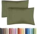 King Pillow Cases Set of 2 - Ultra Soft Hotel Quality Pillowcase Covers - Comfy, Cozy & Wrinkle Free - Shrinkage, Stain & Fade Resistant - Machine Washable Pillow Protectors - 2 Piece Set - Sage Green