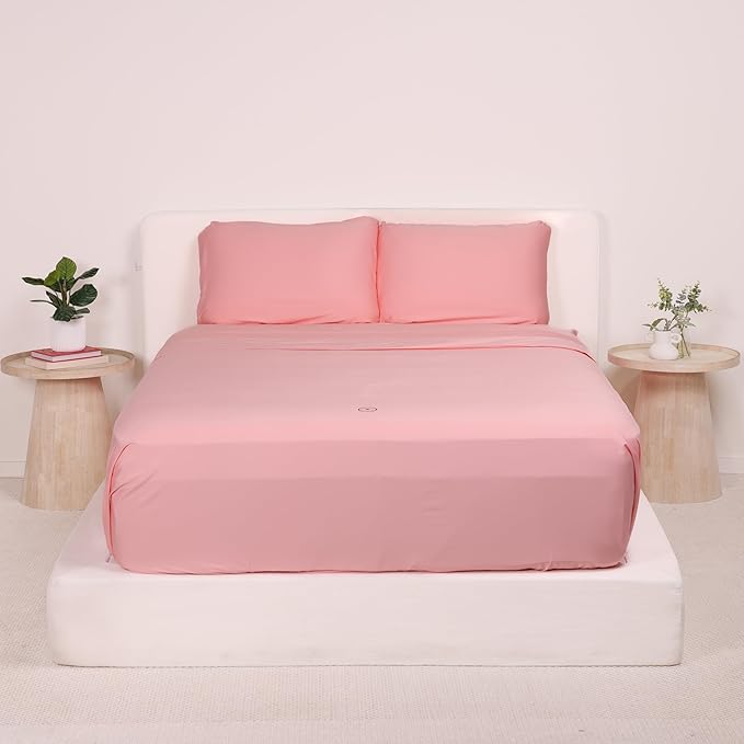 THE LAD COLLECTIVE 2.0 Bedding Set - 4 Piece Sheet & Pillow Case Set, Custom Cotton Blend, Soft, Comfortable, Temperature Regulating, & Easy-to-Use - (Twin XL, Streaky Bay)