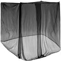 4 Corners Mosquito Net for Mosquiteros para Camas Bed Canopies Netting Bed Drapes Rectangular Mosquito Mesh for Camping Home Outdoor Travel(Black,L79 X W47 X H59 Inch,1 Opening)
