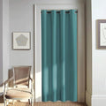 NICETOWN Door Curtain for Closet Doors 80 Inches Long 1 Panel, Blackout Doorway Curtain for Open Closet Bedroom, Room Divider Living Room for Privacy (Sea Teal, 1 Panel, 46W x 80L)