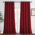 NICETOWN Window Treatment Curtains Blind - (Burgundy Red) Home Decor Energy Smart Thermal Insulated Window Treatment Drape/Drapery for Patio Door, 52x95 Inch,1 Piece